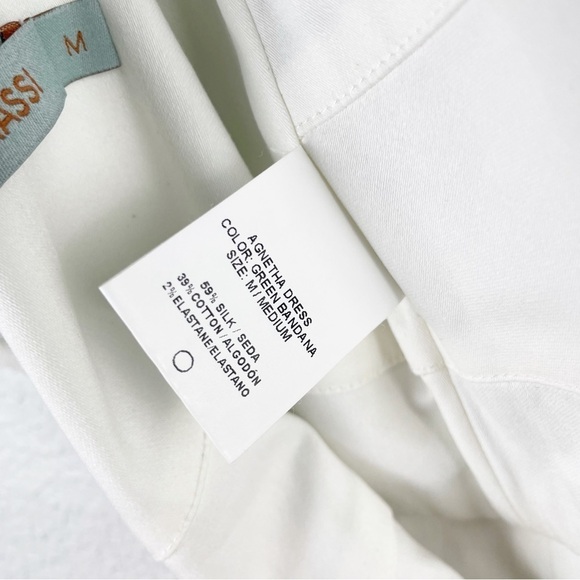 Silvia Tcherassi Agnetha Dress in Green Bandana Midi Cocktail Party Summer - Picture 6 of 10